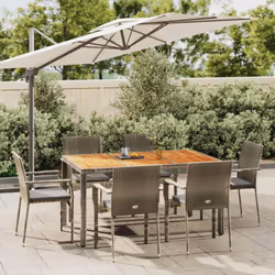 Cet ensemble de salle à manger de jardin tendance, au design élégant et contemporain, est un excellent choix pour manger ou v ...