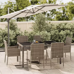 Cet ensemble de salle à manger de jardin tendance, au design élégant et contemporain, est un excellent choix pour manger ou v ...