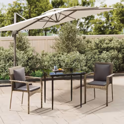 Cet ensemble de salle à manger de jardin tendance, au design élégant et contemporain, est un excellent choix pour manger ou v ...