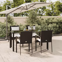 Cet ensemble de salle à manger de jardin tendance, au design élégant et contemporain, est un excellent choix pour manger ou v ...