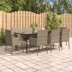 Cet ensemble de salle à manger de jardin tendance, au design élégant et contemporain, est un excellent choix pour manger ou v ...