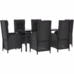 Cet ensemble de salle à manger de jardin tendance, au design élégant et contemporain, est un excellent choix pour manger ou v ...