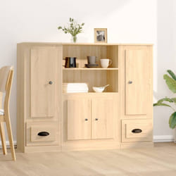Vidaxl - Buffets 3 pcs chêne sonoma bois d'ingénierie