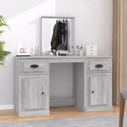 Dotée d'un design à la fois tendance et pratique, cette coiffeuse avec miroir est conçue pour être le point de mire de votre  ...
