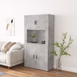 Cherchez-vous un buffet haut de gamme stylé ? Ce buffet haut ajoute un charme unique à votre intérieur existant ! Matériau du ...