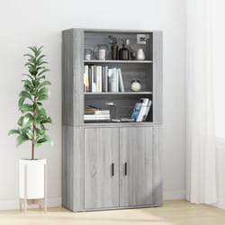 Vidaxl - Buffet haut Sonoma gris Bois d'ingénierie