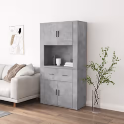 Cherchez-vous un buffet haut de gamme stylé ? Ce buffet haut ajoute un charme unique à votre intérieur existant ! Matériau du ...