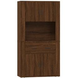 Vidaxl - Buffet haut Chêne marron Bois d'ingénierie