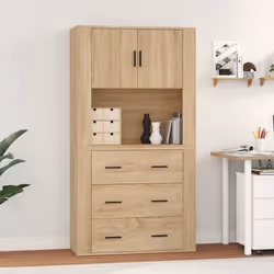 Cherchez-vous un buffet haut de gamme stylé ? Ce buffet haut ajoute un charme unique à votre intérieur existant ! Matériau du ...