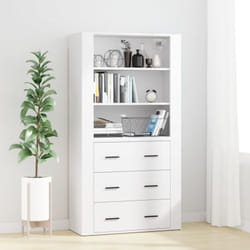 Buffet haut Blanc Bois d'ingénierie Vidaxl