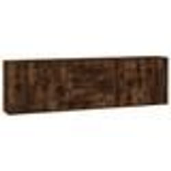 vidaXL Buffets 3 pcs Chêne fumé Bois d'ingénierie