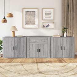 Vidaxl - Buffets 3 pcs Sonoma gris Bois d'ingénierie
