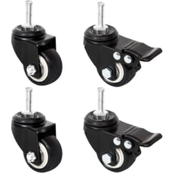 Vidaxl - Roues pour jardinière 4 pcs noir 8x3,5x8 cm fer