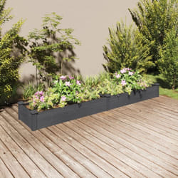 Lit surélevé de jardin doublure 240x45x25 cm bois massif sapin Vidaxl