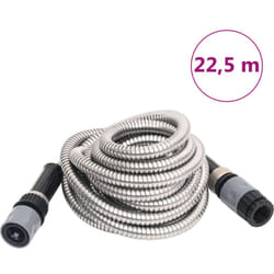 Vidaxl - Tuyau d'arrosage buse de pulvérisation argenté 0,6' 22,5 m inox