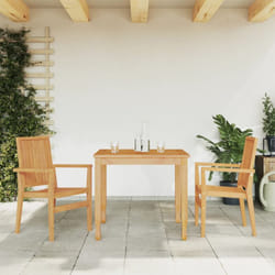 Vidaxl - Chaises de jardin empilables lot de 2 56,5x57,5x91 cm bois teck