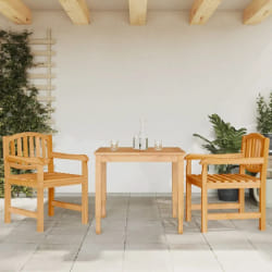 vidaXL Chaises de jardin lot de 2 58x59x88 cm bois de teck solide