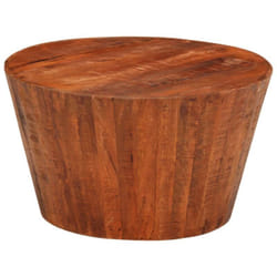 Vidaxl - Table basse ø 52x30 cm bois de manguier brut massif