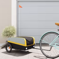 Cette remorque de vélo polyvalente et robuste sera idéale pour le transport de marchandises lourdes grâce à sa capacité de ch ...