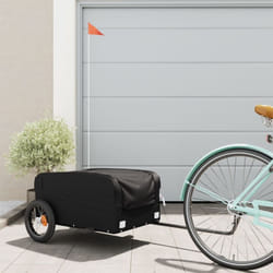 Vidaxl - Remorque de vélo noir 30 kg fer