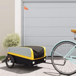 Cette remorque de vélo polyvalente et robuste sera idéale pour le transport de marchandises lourdes grâce à sa capacité de ch ...
