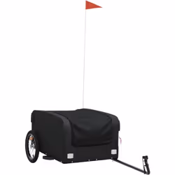 Cette remorque de vélo polyvalente et robuste sera idéale pour le transport de marchandises lourdes grâce à sa capacité de ch ...