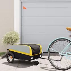 Cette remorque de vélo polyvalente et robuste sera idéale pour le transport de marchandises lourdes grâce à sa capacité de ch ...