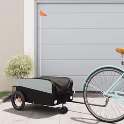 Cette remorque de vélo polyvalente et robuste sera idéale pour le transport de marchandises lourdes grâce à sa capacité de ch ...