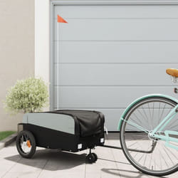 Vidaxl - Remorque de vélo noir 30 kg fer