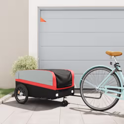 Cette remorque de vélo polyvalente et robuste sera idéale pour le transport de marchandises lourdes grâce à sa capacité de ch ...