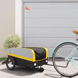 Cette remorque de vélo polyvalente et robuste sera idéale pour le transport de marchandises lourdes grâce à sa capacité de ch ...