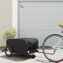Vidaxl - Remorque de vélo noir 45 kg fer