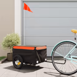 Cette remorque de vélo polyvalente et robuste sera idéale pour le transport de marchandises lourdes grâce à sa capacité de ch ...
