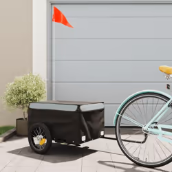 Cette remorque de vélo polyvalente et robuste sera idéale pour le transport de marchandises lourdes grâce à sa capacité de ch ...
