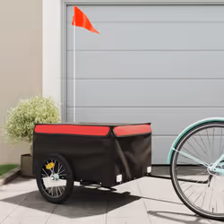 Cette remorque de vélo polyvalente et robuste sera idéale pour le transport de marchandises lourdes grâce à sa capacité de ch ...