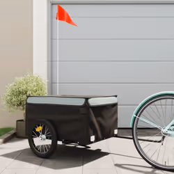 Cette remorque de vélo polyvalente et robuste sera idéale pour le transport de marchandises lourdes grâce à sa capacité de ch ...