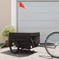 Cette remorque de vélo polyvalente et robuste sera idéale pour le transport de marchandises lourdes grâce à sa capacité de ch ...