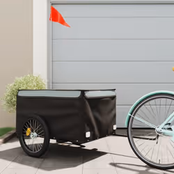 Cette remorque de vélo polyvalente et robuste sera idéale pour le transport de marchandises lourdes grâce à sa capacité de ch ...