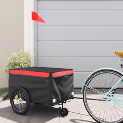 Cette remorque de vélo polyvalente et robuste sera idéale pour le transport de marchandises lourdes grâce à sa capacité de ch ...