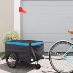 Cette remorque de vélo polyvalente et robuste sera idéale pour le transport de marchandises lourdes grâce à sa capacité de ch ...