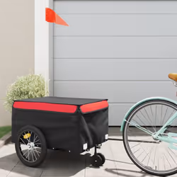 Cette remorque de vélo polyvalente et robuste sera idéale pour le transport de marchandises lourdes grâce à sa capacité de ch ...