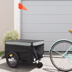 Cette remorque de vélo polyvalente et robuste sera idéale pour le transport de marchandises lourdes grâce à sa capacité de ch ...