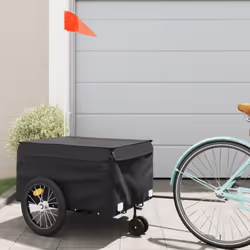 Cette remorque de vélo polyvalente et robuste sera idéale pour le transport de marchandises lourdes grâce à sa capacité de ch ...