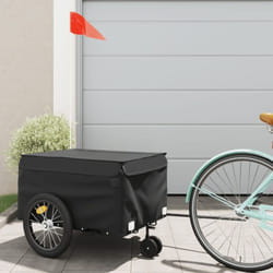 Vidaxl - Remorque de vélo noir 45 kg fer