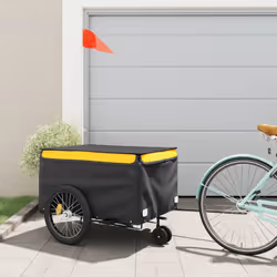 Cette remorque de vélo polyvalente et robuste sera idéale pour le transport de marchandises lourdes grâce à sa capacité de ch ...