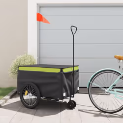 Cette remorque de vélo polyvalente et robuste sera idéale pour le transport de marchandises lourdes grâce à sa capacité de ch ...