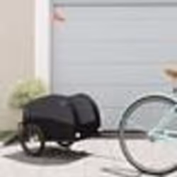 vidaXL Remorque de vélo noir 30 kg fer