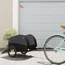 vidaXL Remorque de vélo noir 30 kg fer
