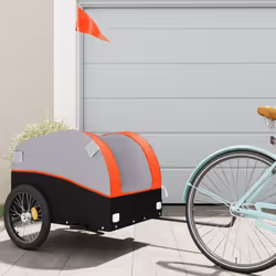 Cette remorque de vélo polyvalente et robuste sera idéale pour le transport de marchandises lourdes grâce à sa capacité de ch ...