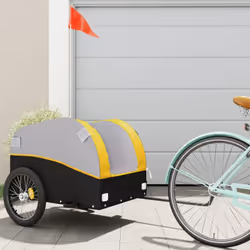 Cette remorque de vélo polyvalente et robuste sera idéale pour le transport de marchandises lourdes grâce à sa capacité de ch ...